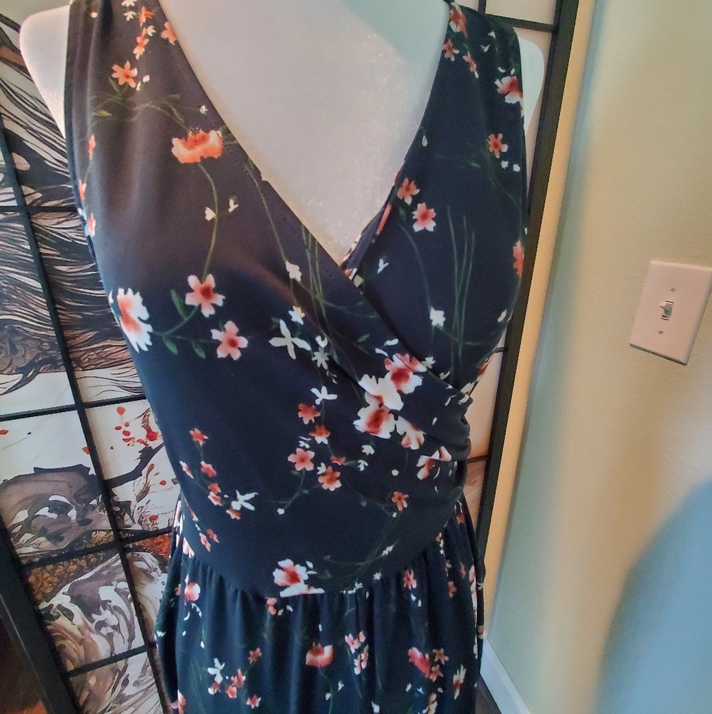 Women's capris jumpsuit with deep pockets Dark Green